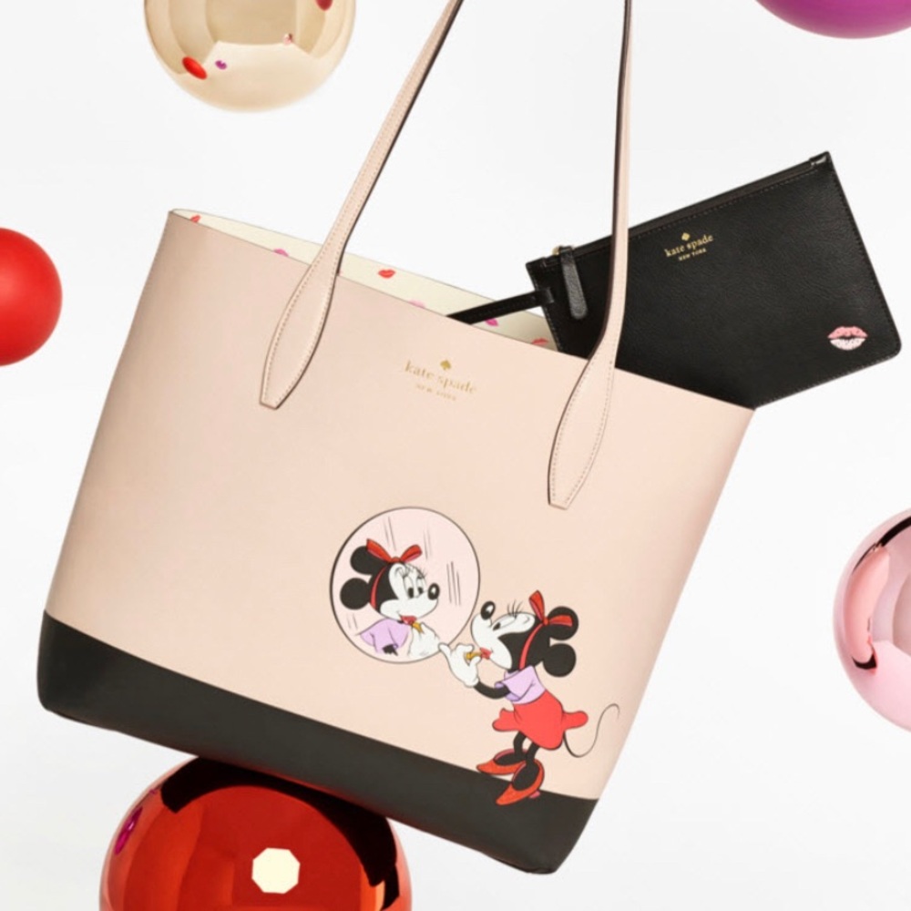 Authentic Kate spade Disney reversib tote/wristlet - Picture 2 of 16